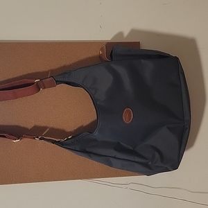 Longchamp Le pliage Crossbody Grey